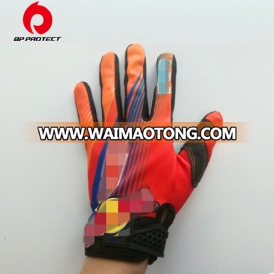 Red Warm Weather Top Rated Motorbike Gloves